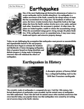 earthquake images with information