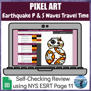 Preview of Earthquake P-Wave and S-Wave Travel Time | ESRT pg 11 | Digital Review Activity