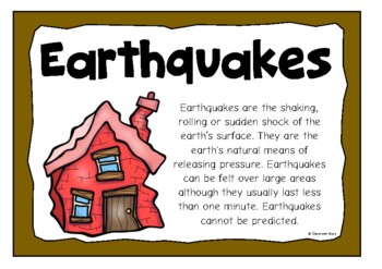 earthquake poster project