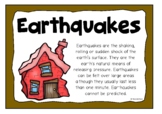 Earthquake Poster Set/Anchor Charts | Natural Disasters | 