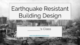 Earthquake Resistant Building STEM project