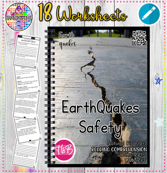 Preview of Earthquake Safety | Earthquakes | Reading Comprehension + Keys