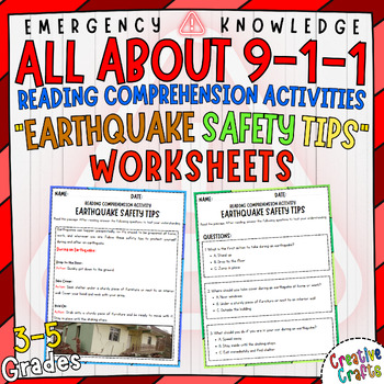 Preview of Reading Comprehension Passage: Stay Safe During and After Earthquakes