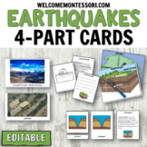 Earthquake Vocabulary 3-Part Cards: Montessori Activities