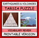 Earthquake & Volcanoes TARSIA Puzzle | Print, Cut & Ready to Go