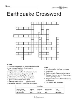 Earthquake Worksheet Packet by Dr Dave's Science  TpT