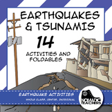 Earthquake and Tsunami Activities and Foldables - 14 contr