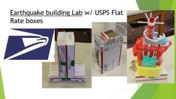Preview of Earthquake Building Lab w Flat Rate Boxes