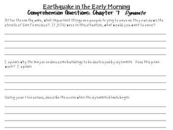 earthquake in the early morning by mary pope osborne