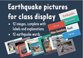 Earthquake pictures for class display