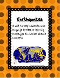 Earthquakes! A Unit for English Language Learners and Stud