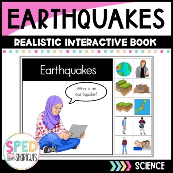 Preview of Earthquakes Adapted Book | Natural Disasters | Special Education 
