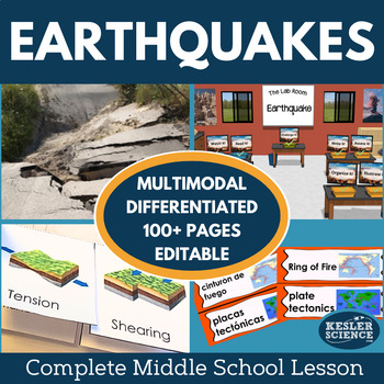 Preview of Earthquakes Complete 5E Lesson Plan