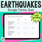 Earthquakes Comprehension Quiz