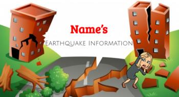 Preview of Earthquakes DIGITAL background knowledge packet