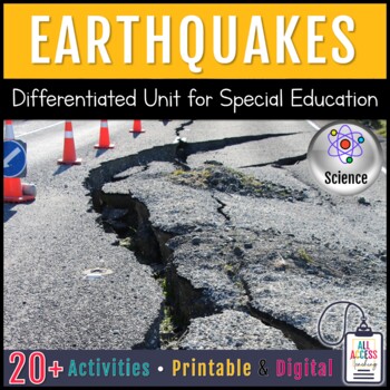Preview of Earthquakes - Differentiated Unit for Special Education