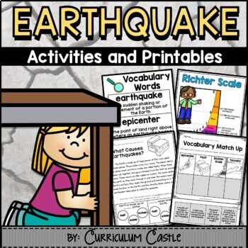 Preview of Earthquakes & Earthquake Safety Natural Disasters Activities