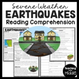 Earthquakes Informational Reading Comprehension Worksheet 