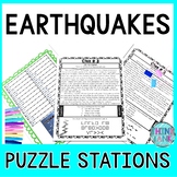 Earthquakes PUZZLE STATIONS - Reading Comprehension - Eart