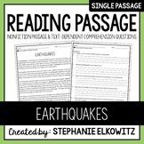 Earthquakes Reading Passage | Printable & Digital