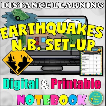 Preview of Earthquakes Seismic Waves Digital Notebook Handout | Earth Science Curriculum