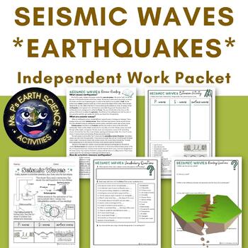Preview of Earthquakes Seismic Waves (P-wave, S-wave, surface wave) Independent Work Packet