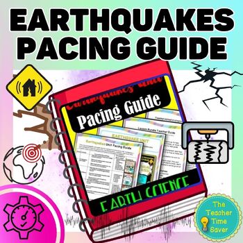 Preview of Earthquakes Unit Pacing Guide Curriculum Map