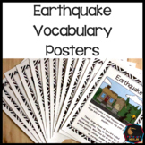 Earthquakes Vocabulary  Posters