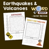 Earthquakes & Volcanoes Word Search Puzzle Vocabulary Acti