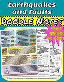 Earthquakes and Faults "Doodle" Style Notes with Slides, I