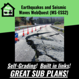 Earthquakes and Seismic Waves WebQuest MS-ESS2 (Great sub plans!)