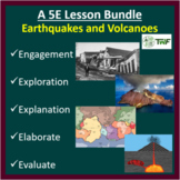 Earthquakes and Volcanoes - 5E Lesson Bundle
