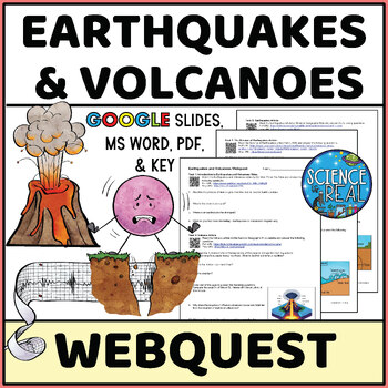 Preview of Earthquakes and Volcanoes Webquest