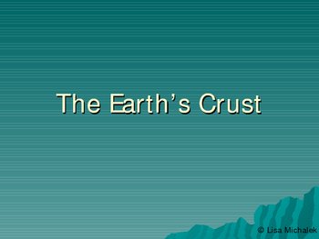 Preview of Earths Crust - Earthquakes PowerPoint Presentation Lesson Plan