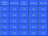 Earth's Layers & Volcanoes Jeopardy