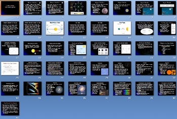 Preview of Earths Moon Solar System Smartboard Notebook Presentation Lesson Plan