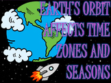 Earth's Orbit Affects Time Zones & Seasons (PowerPoint, Gr