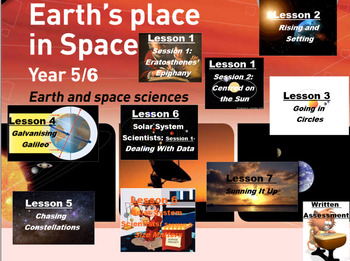 Preview of Earths Place in Space Yr 5 Primary Connections Full Term of work