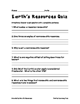 GRADE II - Individual Science Quiz, PDF, Renewable Resources