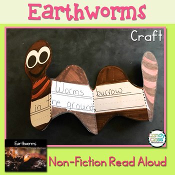 Preview of Earthworm Spring Writing Craft Activity Nonfiction Worm Read Aloud Comprehension