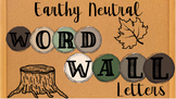 Earthy Neutral Notebook-Word Wall Letters