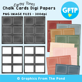 Earthy Tones Chalkboard Task Card Digital Papers