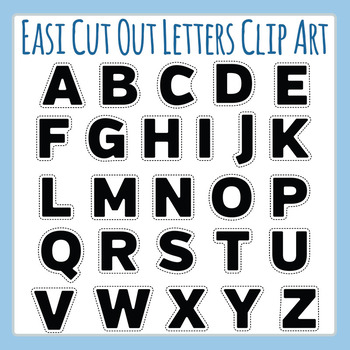 Large Letters For Cut Out Worksheets Teaching Resources Tpt