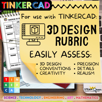 Preview of Easily Assess Your Students' Tinkercad Skills with Our Printable Rubric