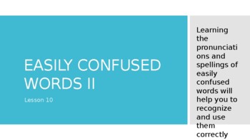 Preview of Easily Confused Words 2 for ELL's