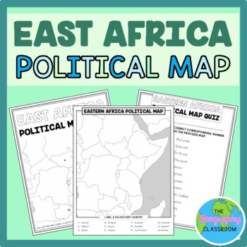 Preview of East Africa Political Map Set