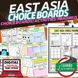 East Asia Activities, Choice Board, Print & Digital, Googl