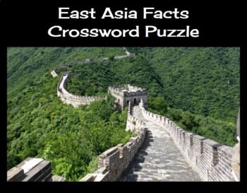 Preview of East Asia Facts Crossword Puzzle