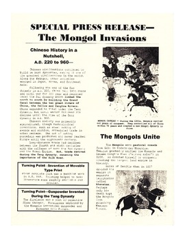 Preview of East Asia and the Mongols Press, Reading Guide and Review