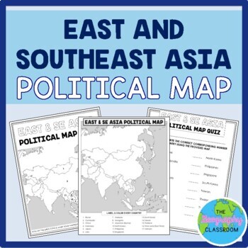 Preview of East and Southeast Asia Political Map Set